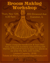 Load image into Gallery viewer, October &amp; November Broom Making Workshops with Kita

