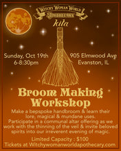 Load image into Gallery viewer, Sept &amp; October Broom Making Workshop with Kita
