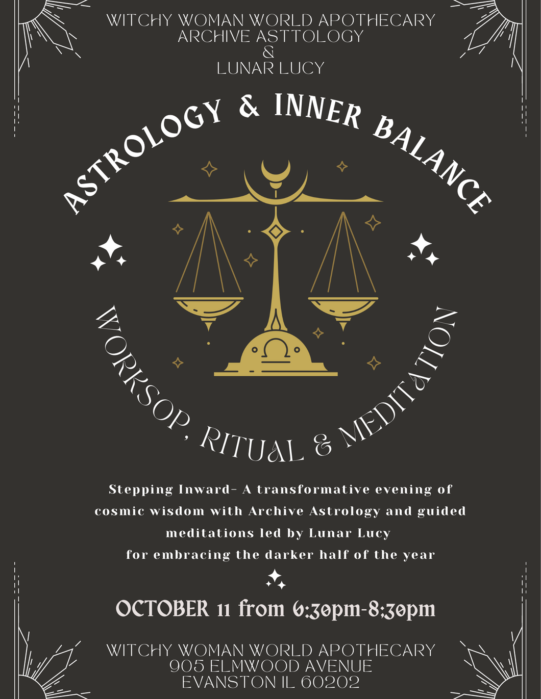 Astrology & Inner Balance- Workshop, Ritual & Meditation