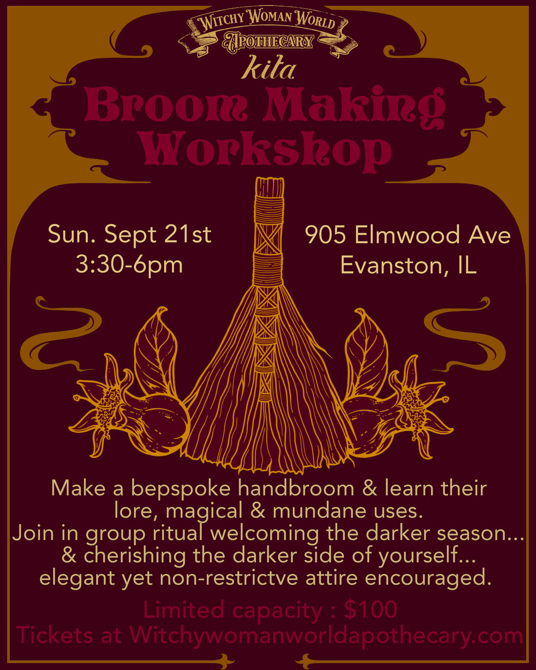 Sept & October Broom Making Workshop with Kita